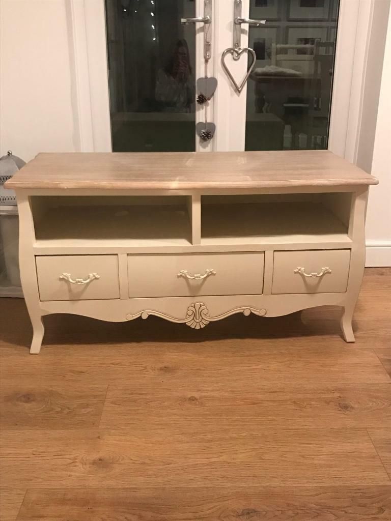 Shabby Chic Cream Tv Stand Unit | In Clifton With Regard To Shabby Chic Tv Cabinets (View 2 of 15)