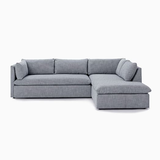 Shelter Set 1  Left Arm Sofa, Right Arm Terminal Chaise For Dulce Right Sectional Sofas Twill Stone (Photo 7 of 15)