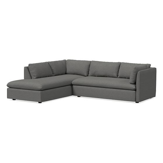 Shelter Set 2  Right Arm Sofa, Left Arm Terminal Chaise Within Dulce Right Sectional Sofas Twill Stone (Photo 3 of 15)