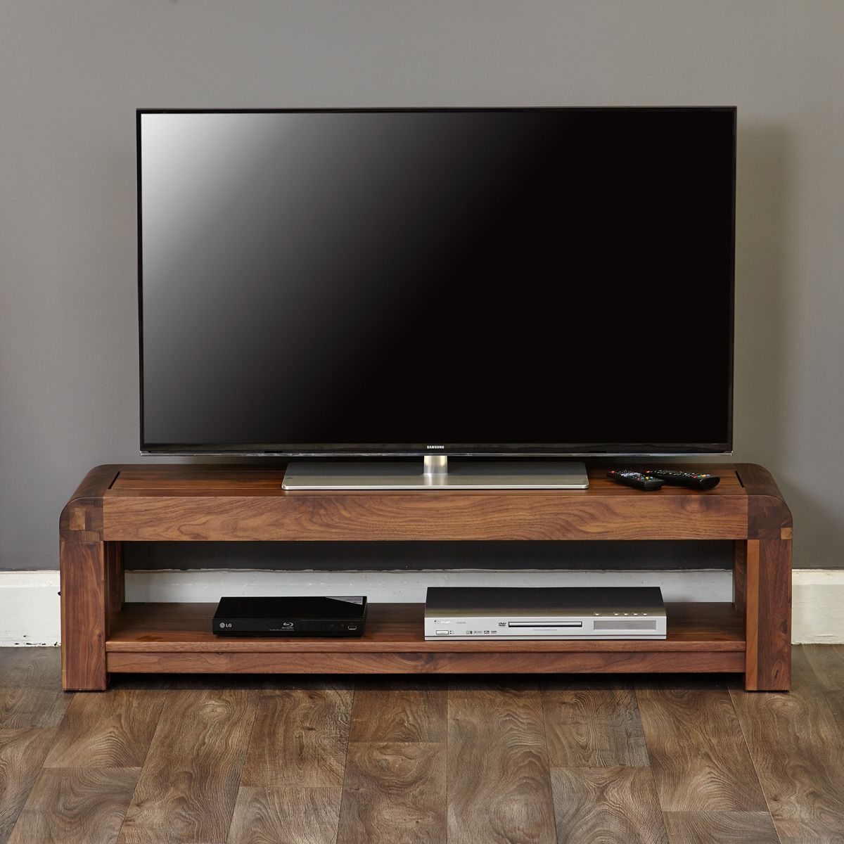 Shiro Walnut Low Tv Cabinet – Wooden Furniture Store Within Sideboard Tv Stands (View 8 of 15)