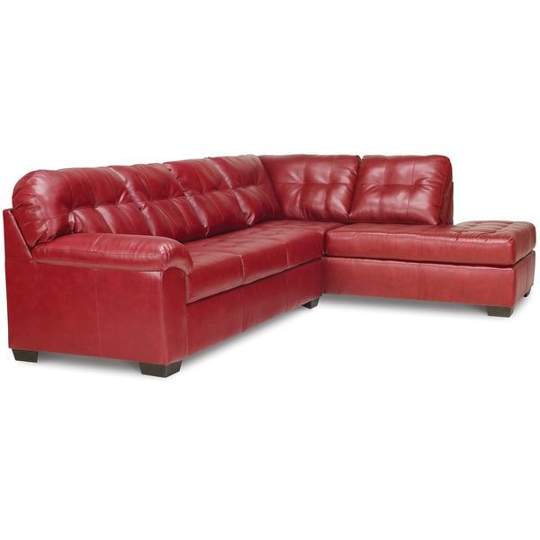Shop Art Van Soho 2 Piece Sleeper Sectional In Red Intended For Cromwell Modular Sectional Sofas (View 2 of 15)