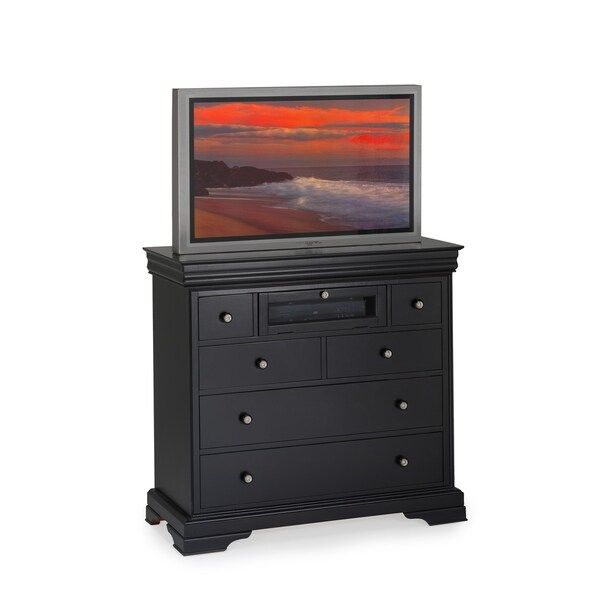 Shop Belle Rose Black Cherry 6 Drawer Tv Console – Free Within Freya Corner Tv Stands (View 8 of 15)