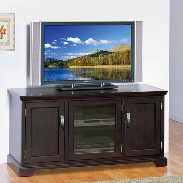 Shop Chocolate Bronze 50 Inch Tv Stand & Media Console Within Caleah Tv Stands For Tvs Up To 50&quot; (View 10 of 15)