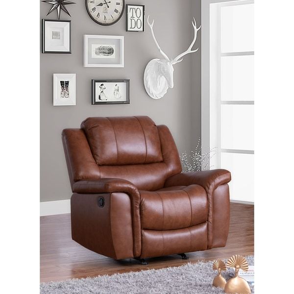Shop Copper Grove Forbach Top Grain Leather Recliner Regarding Colby Manual Reclining Sofas (View 6 of 15)