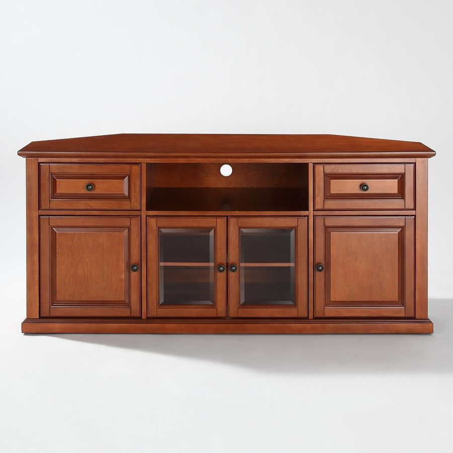 Shop Crosley Furniture Classic Cherry Corner Tv Stand At Regarding Classic Tv Stands (View 10 of 15)