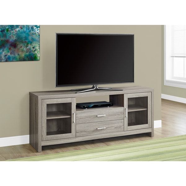 Shop Dark Taupe 60 Inches Long Storage Tv Stand – Free With Regard To Long Tv Stands (View 12 of 15)