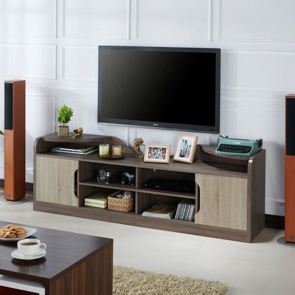 Shop Furniture Of America Fetz Rustic 72 Inch Brown In Rustic Tv Stands For Sale (Photo 13 of 15)