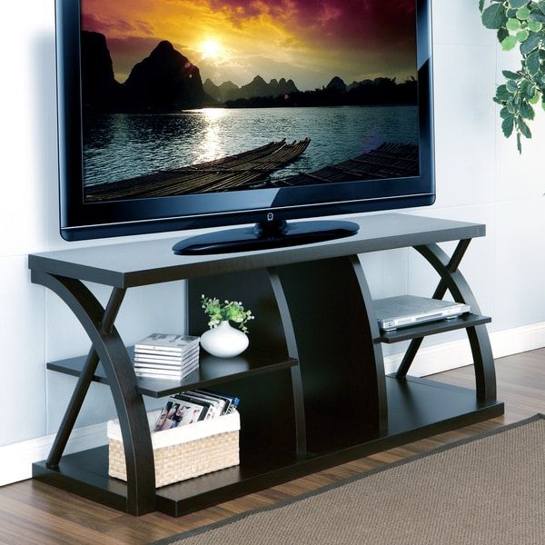 Shop Furniture Of America Princeton Dark Espresso 60 Inch Regarding Modern Tv Stands For 60 Inch Tvs (View 11 of 15)