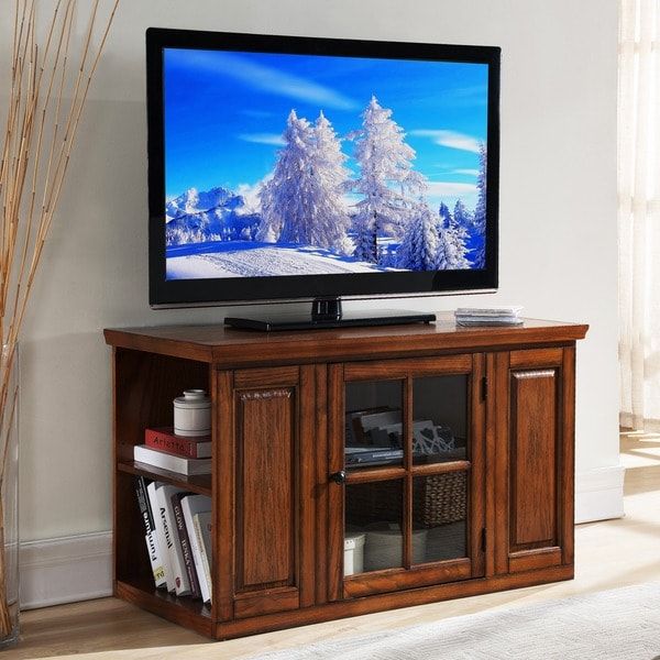 Shop Oak 42 Inch Bookcase Tv Stand & Media Console – Free With Regard To Very Cheap Tv Units (View 2 of 15)