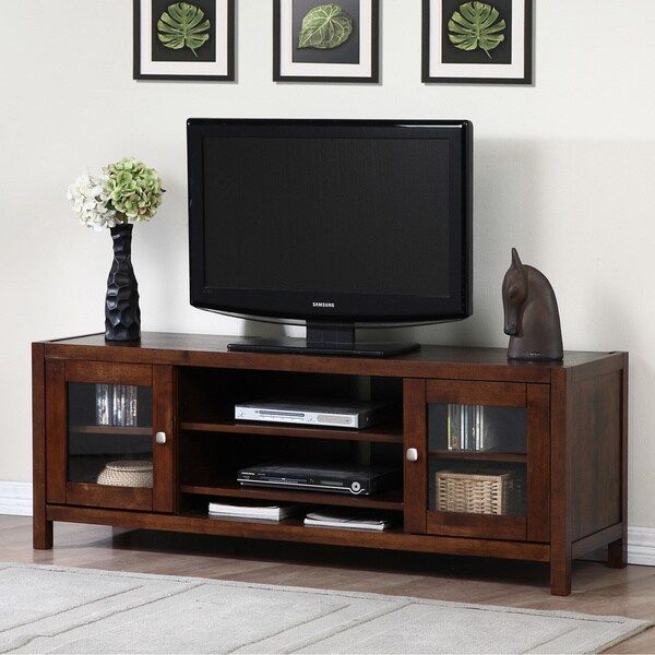 Shop Terra Tobacco Finish 2 Door Entertainment Center With Regard To Martin Svensson Home Barn Door Tv Stands In Multiple Finishes (View 11 of 15)