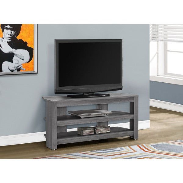 Shop Tv Stand 42"l/grey Corner – Free Shipping Today For Cream Color Tv Stands (Photo 7 of 15)