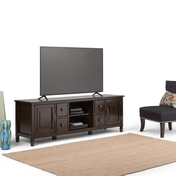 Shop Wyndenhall Hampshire 72 Inch Tv Media Stand For Up To For 80 Inch Tv Stands (View 2 of 15)