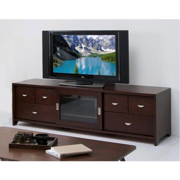 Shop Zentro 80 Inch Tv Console – Overstock – 5954111 For 80 Inch Tv Stands (View 4 of 15)