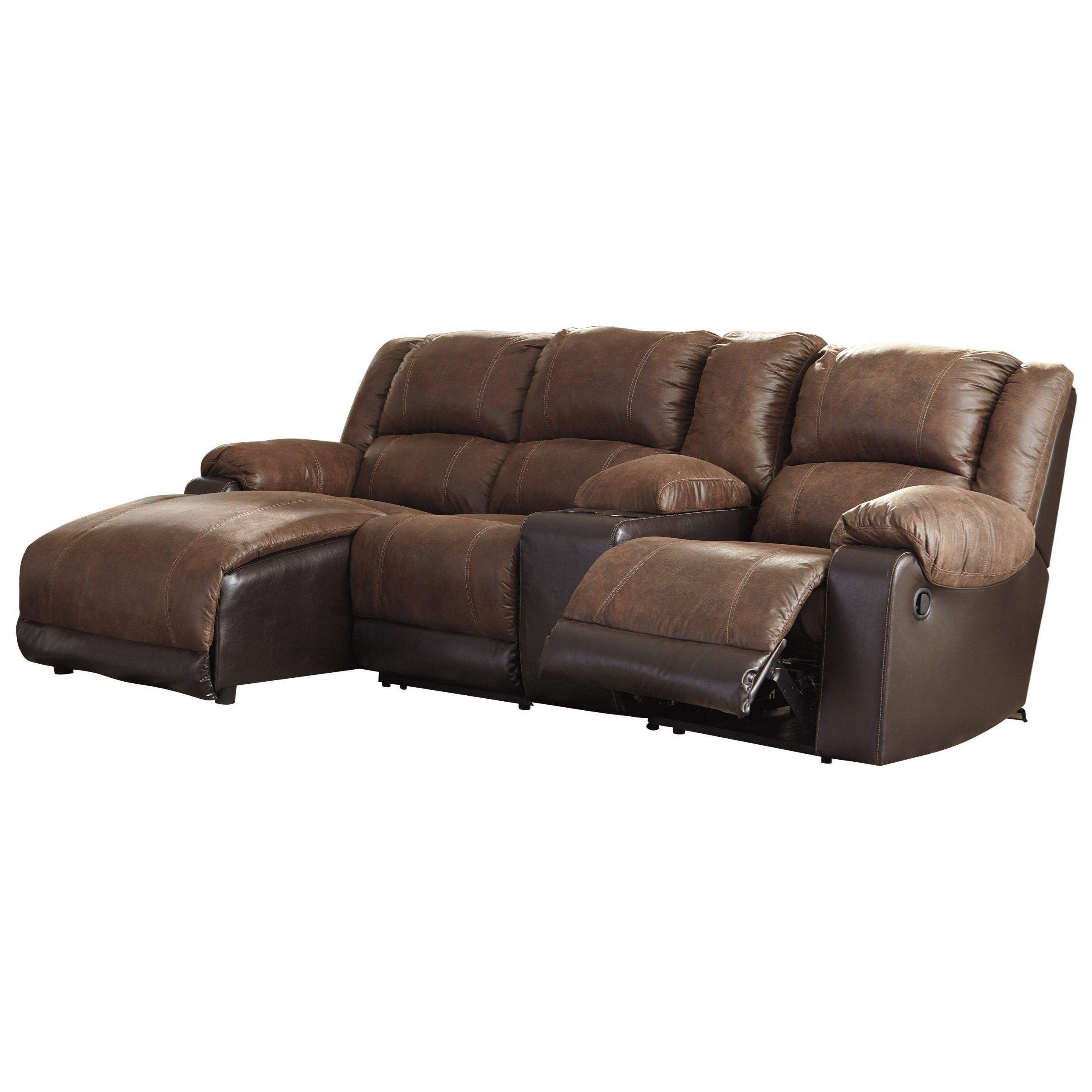 Signature Designashley Nantahala Reclining Chaise Sofa Intended For Celine Sectional Futon Sofas With Storage Reclining Couch (Photo 6 of 15)