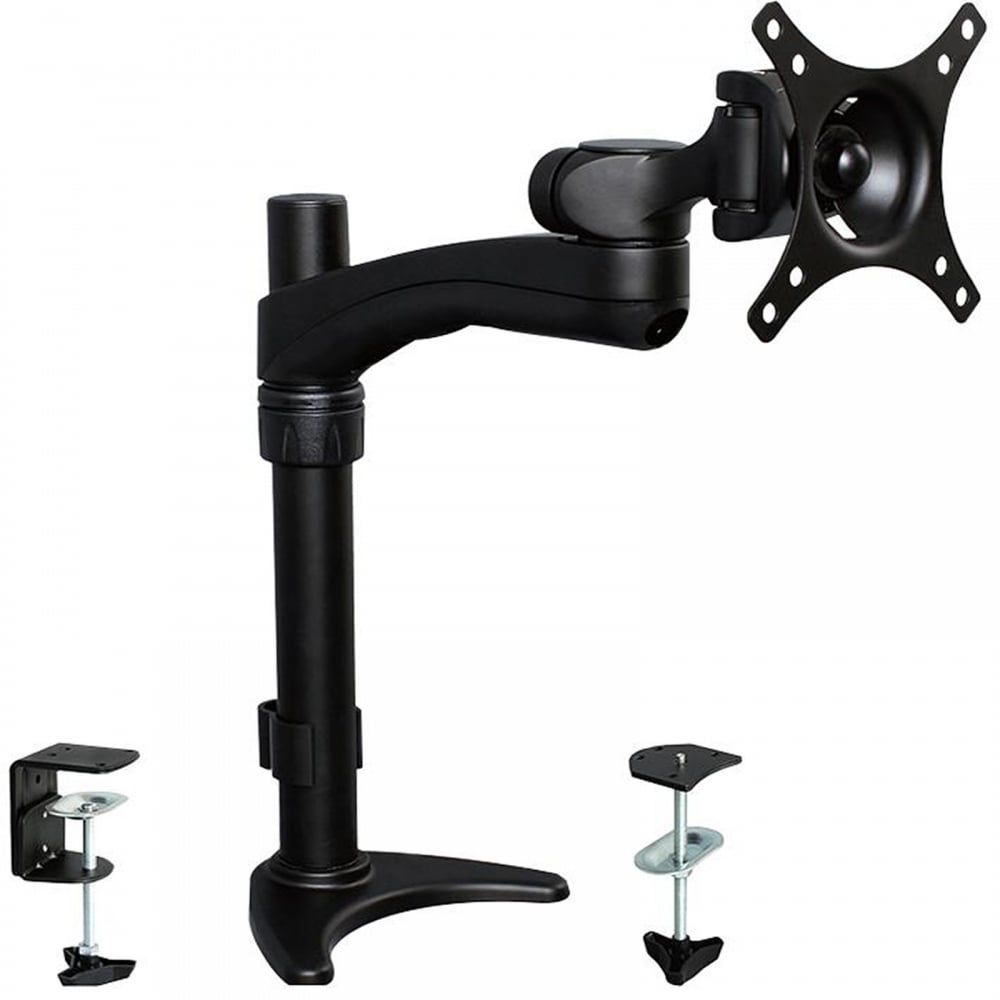 Single Arm Desk Mount Lcd Tv Monitor Vesa Bracket Stand 12 Within Single Tv Stands (Photo 14 of 15)