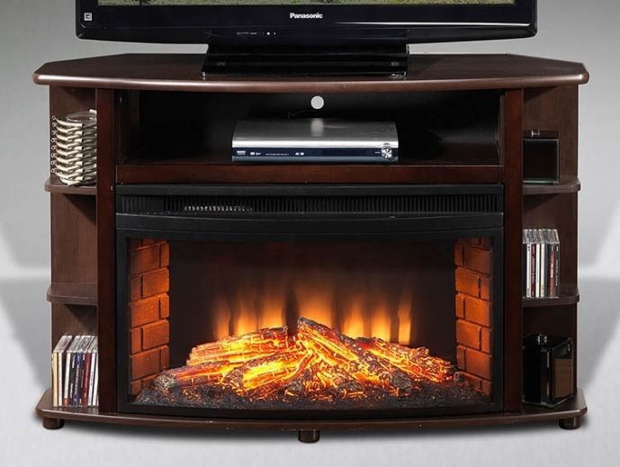 Small Corner Electric Fireplace Tv Stand Best Option For Intended For Small Tv Stands For Top Of Dresser (View 11 of 15)