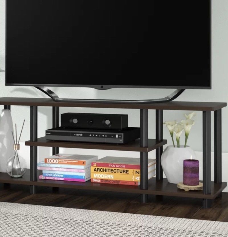 Small Flatscreen Tv Stand For Bedroom Living Room Open Pertaining To Small Black Tv Cabinets (View 9 of 15)