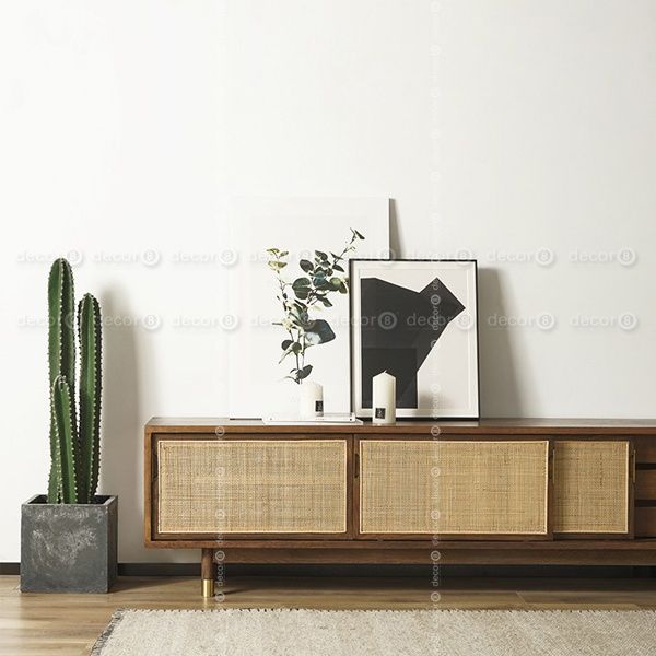 Small Tv Cabinet Hong Kong – Darren Solid Wood Tv Cabinet With Regard To Modern Tv Stands In Oak Wood And Black Accents With Storage Doors (View 15 of 15)