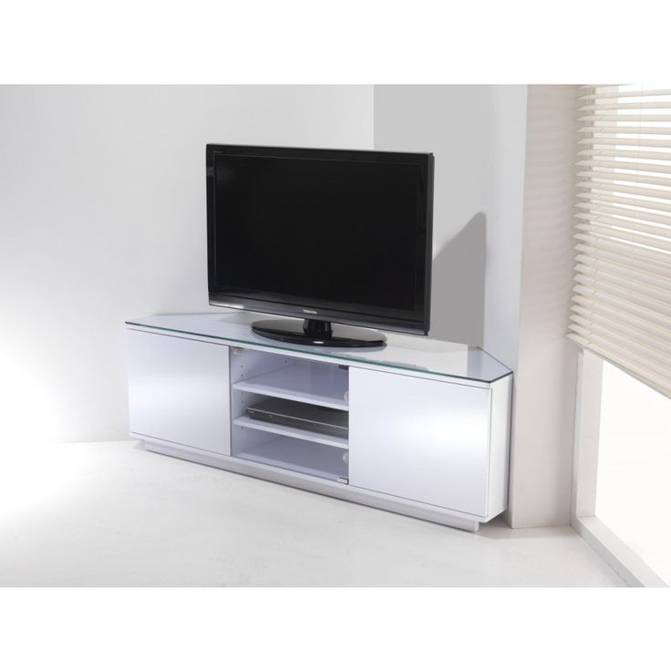 Small White Corner Tv Cabinet | Curved Tv Stand, Tv Stand In Modern Corner Tv Units (Photo 10 of 15)