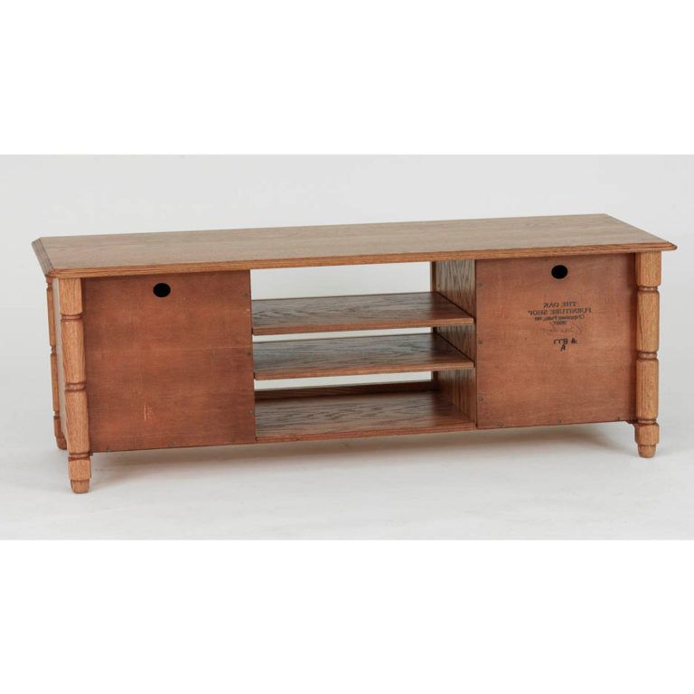 Solid Oak Country Style Tv Stand W/cabinet – 60" – The Oak Intended For Country Style Tv Stands (View 8 of 15)