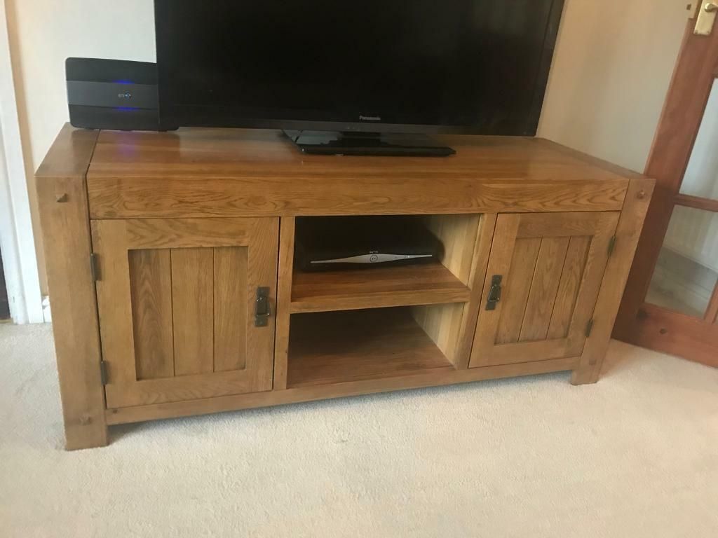 Solid Oak Tv Stand – Oak Furniture Land | In Blackwood Pertaining To Oak Tv Stands Furniture (View 9 of 15)