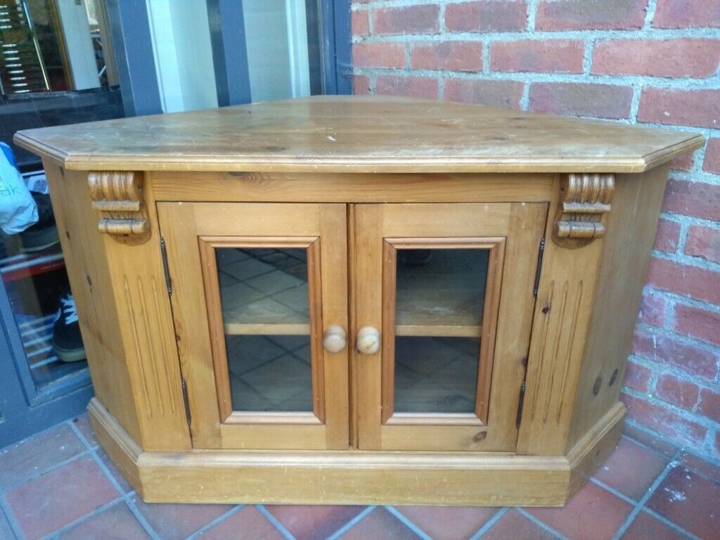 Solid Pine Corner Tv Cabinet | In Cottingham, East Within Pine Tv Cabinets (View 7 of 15)