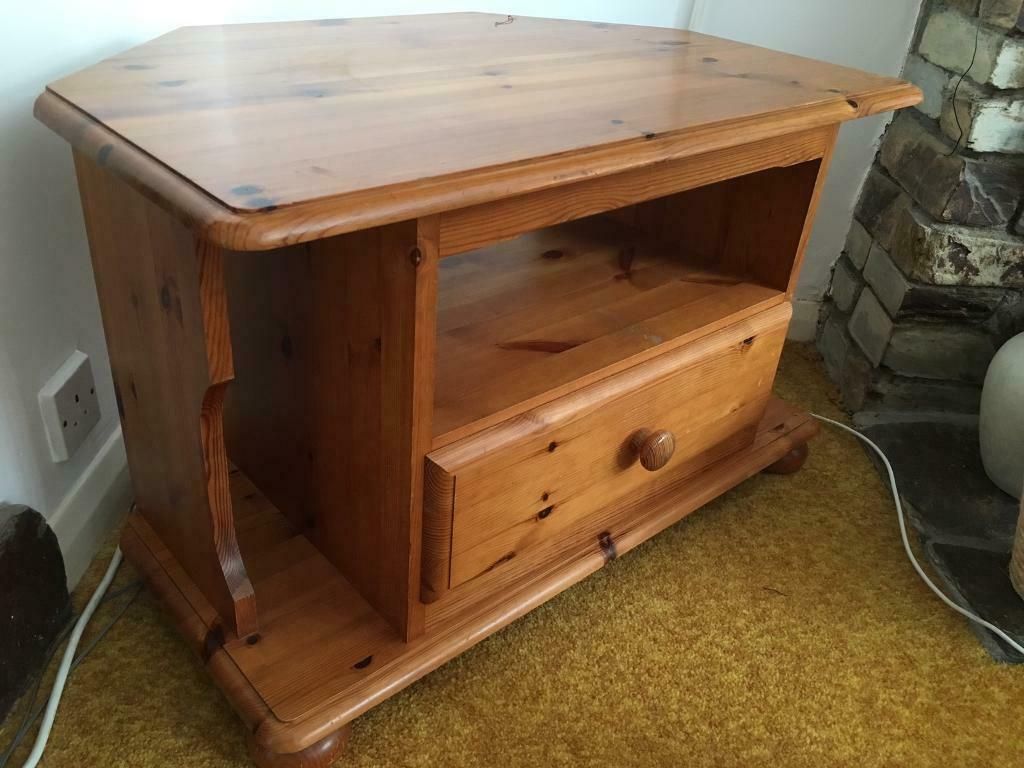 Solid Pine Tv Stand | In Plymouth, Devon | Gumtree In Pine Tv Stands (View 3 of 15)