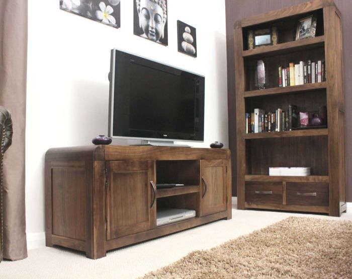 Solid Walnut Widescreen Television Cabinet | Zurleys Throughout Walnut Tv Cabinet (View 13 of 15)