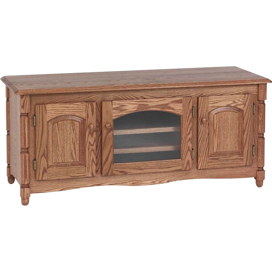 Solid Wood Country Oak Tv Stand W/cabinet  51" – The Oak Inside Country Tv Stands (View 13 of 15)