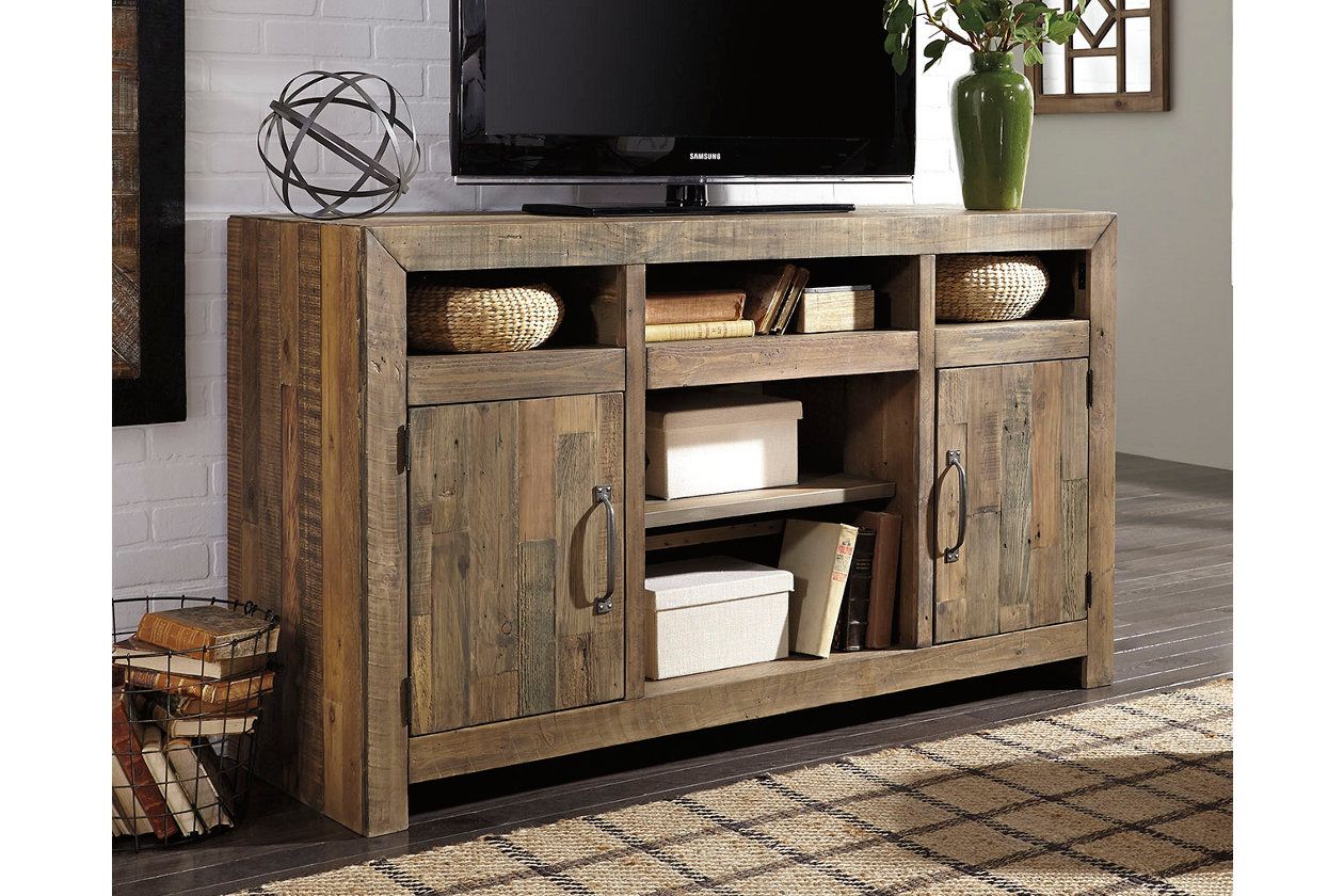 Sommerford Reclaimed Pine Wood Tv Stand With Optional Throughout Pine Wood Tv Stands (View 5 of 15)