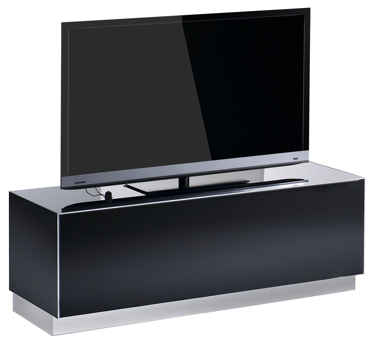 Sonorous Emx 13040 Black Elements Tv Stand For Up To 55 For Sonorous Tv Cabinets (View 4 of 15)