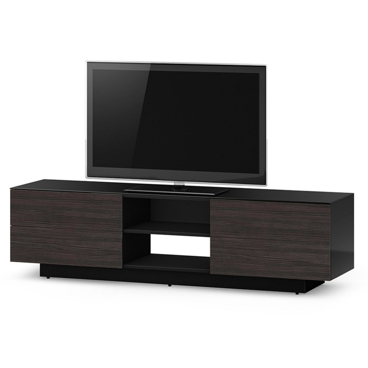 Sonorous Lba1840 Tv Cabinet For Tvs Up To 80", Black Ash Intended For Sonorous Tv Cabinets (View 2 of 15)