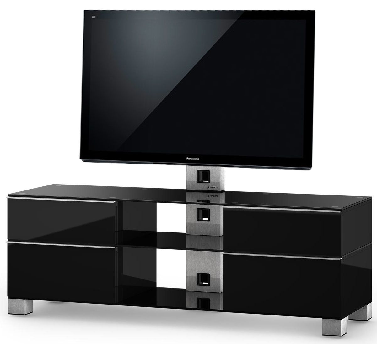 Sonorous Md8340 B Inx Blk Mood Tv Cabinet In Black For Up With Regard To Sonorous Tv Cabinets (View 1 of 15)