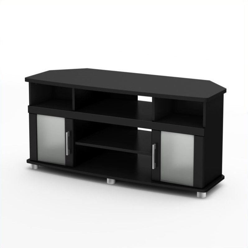 South Shore City Life Corner Tv Stand For Flat Panel Tvs Throughout Corner Tv Stands For Tvs Up To 43" Black (View 8 of 15)