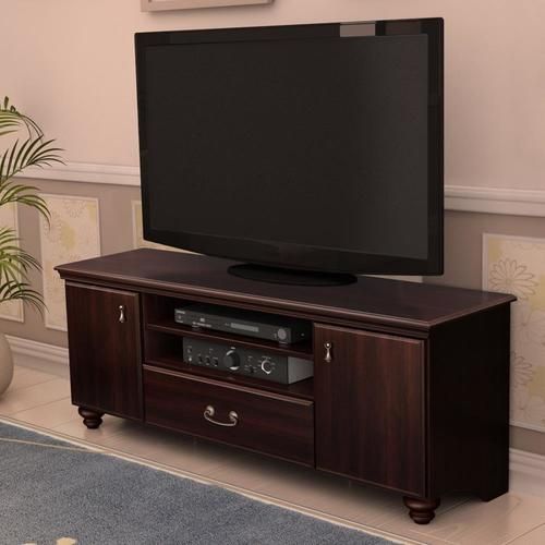 South Shore Furniture Noble Dark Mahogany Tv Cabinet Tv Pertaining To Mahogany Tv Stands Furniture (View 11 of 15)