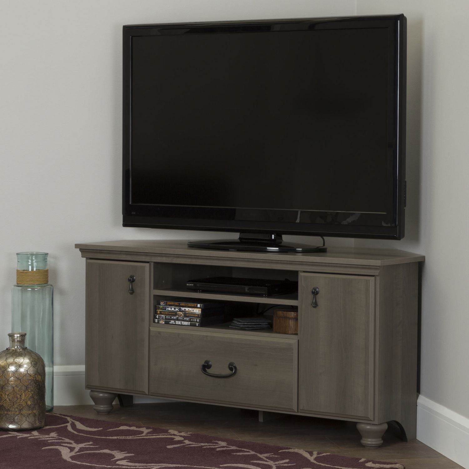 South Shore Noble Corner Tv Stand For Tv's Up To 60 Inches Within Camden Corner Tv Stands For Tvs Up To 60&quot; (View 6 of 15)