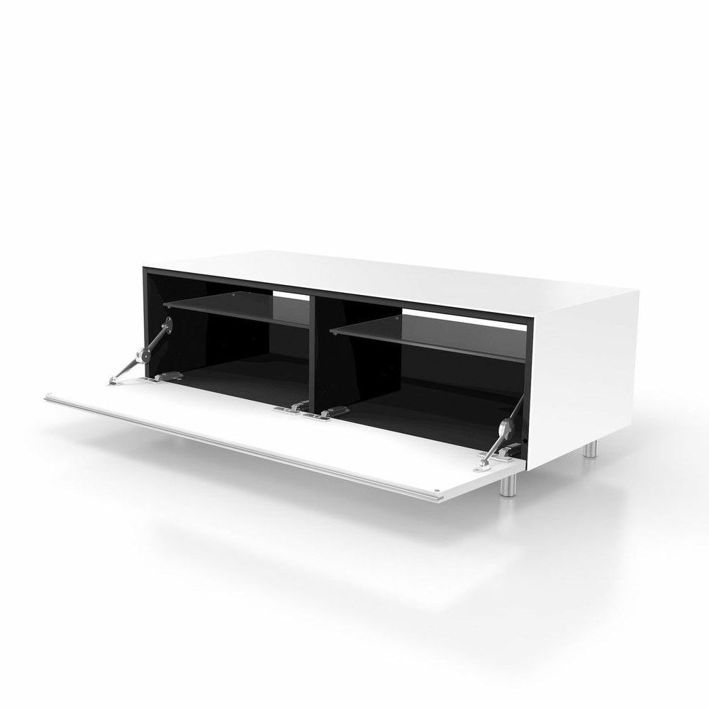 Spectral Just Racks Jrl1100s Gloss White Tv Cabinet For Tv Cabinet Gloss White (Photo 11 of 15)