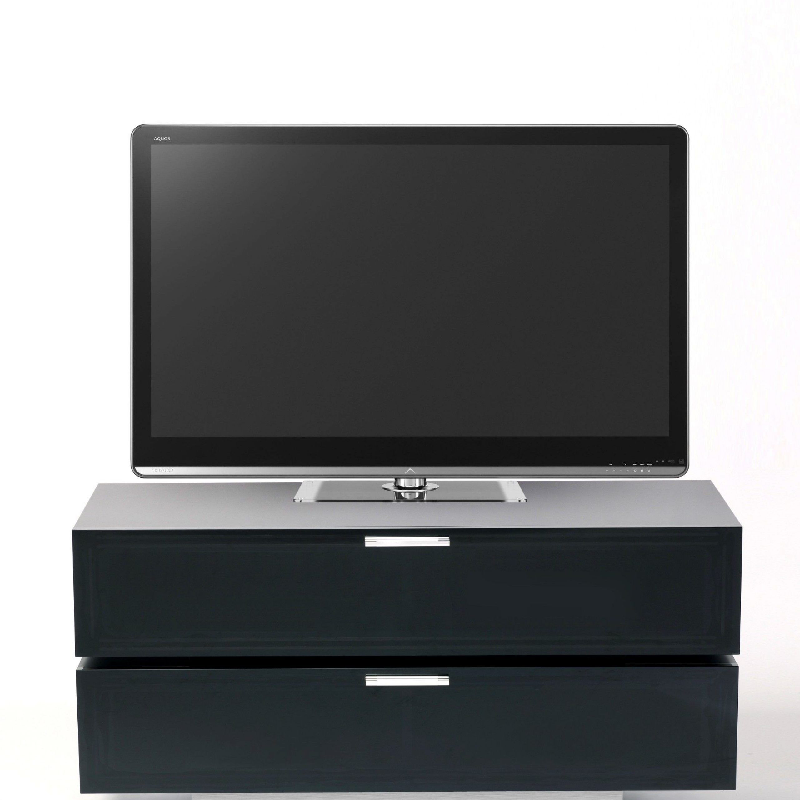 Stil Stand Black Gloss Tv Cabinet With Alu Plinth Stuk4001 Pertaining To Stil Tv Stands (View 7 of 15)