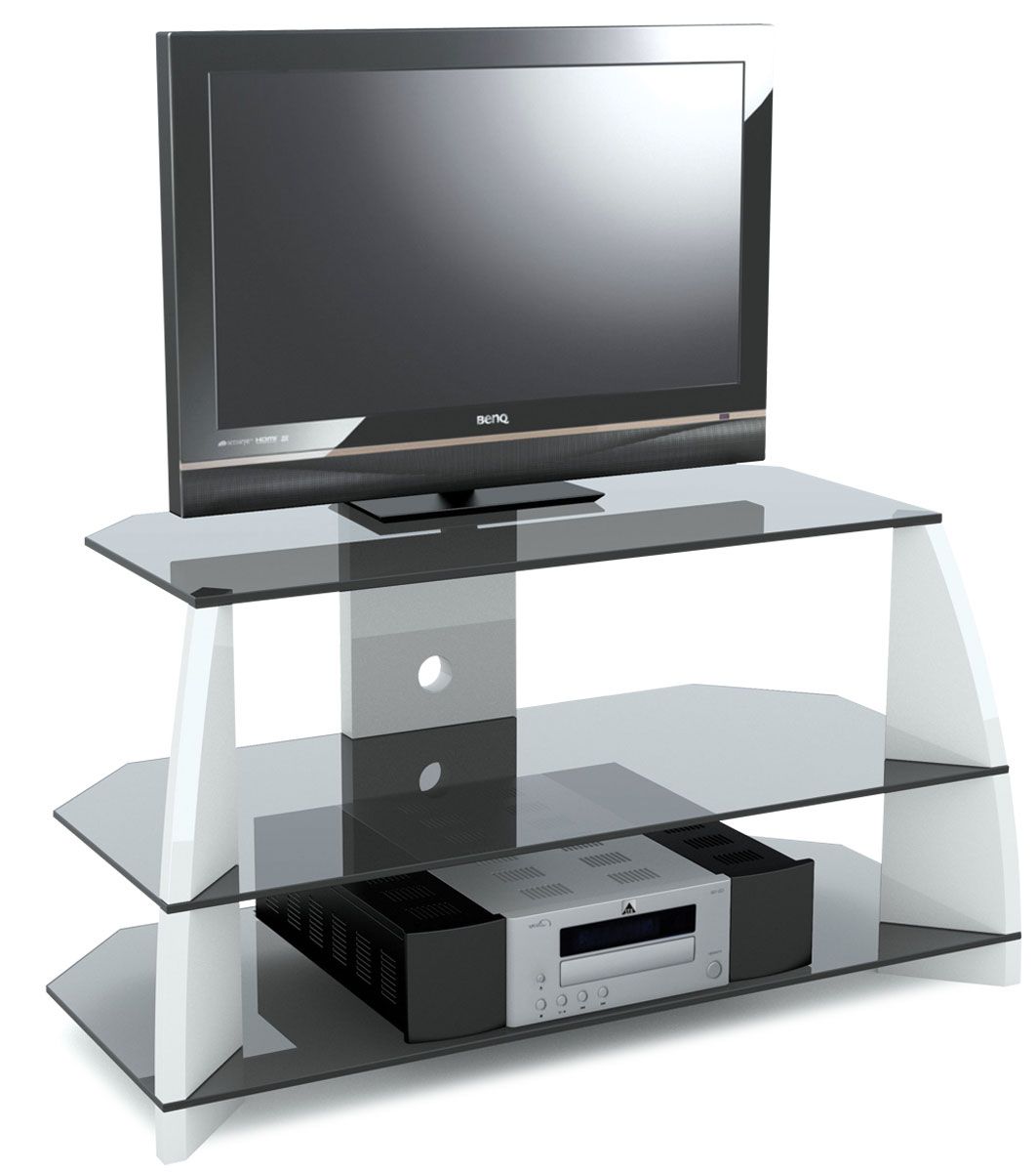 Stil Stand Stuk2045w High Gloss White Corner Tv For Up To Intended For Stil Tv Stands (Photo 1 of 15)