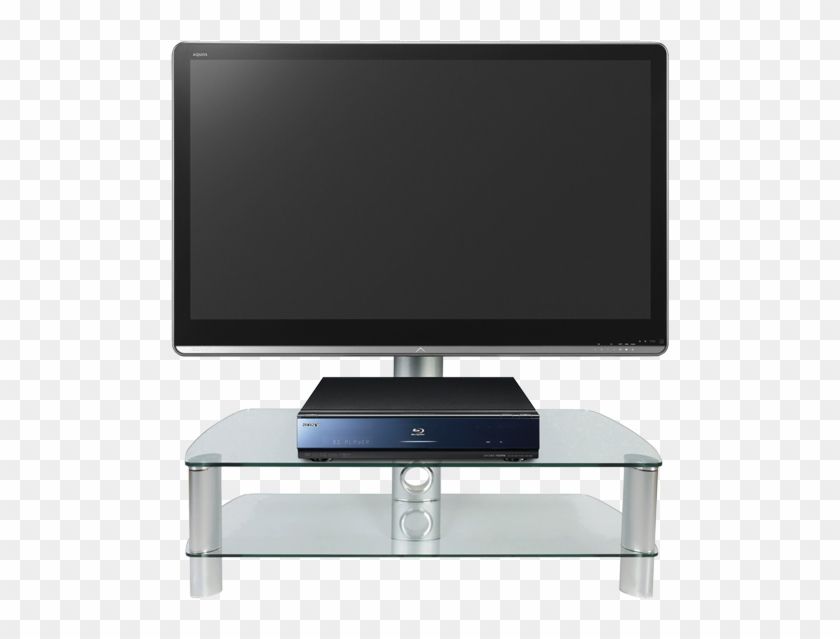 Stil Stand Swivel Clear Glass Cantilever Tv Stand Upto For Stil Tv Stands (Photo 15 of 15)