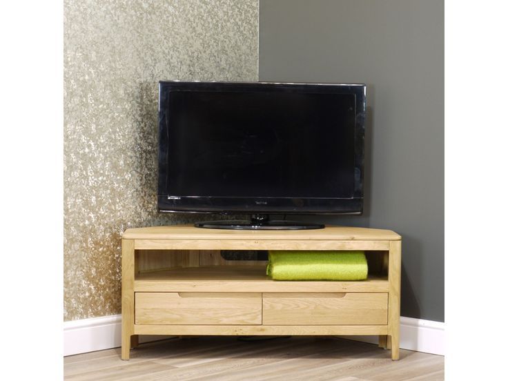 Stockholm Oak 100cm Corner Tv Unit For Up To 46" | Light With Regard To Tv Stand 100cm Wide (View 1 of 15)