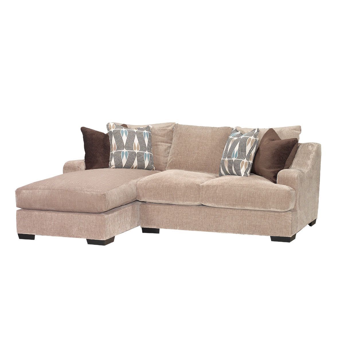 Stone Brown Casual Contemporary 2 Piece Sectional In 2pc Maddox Left Arm Facing Sectional Sofas With Chaise Brown (View 4 of 15)