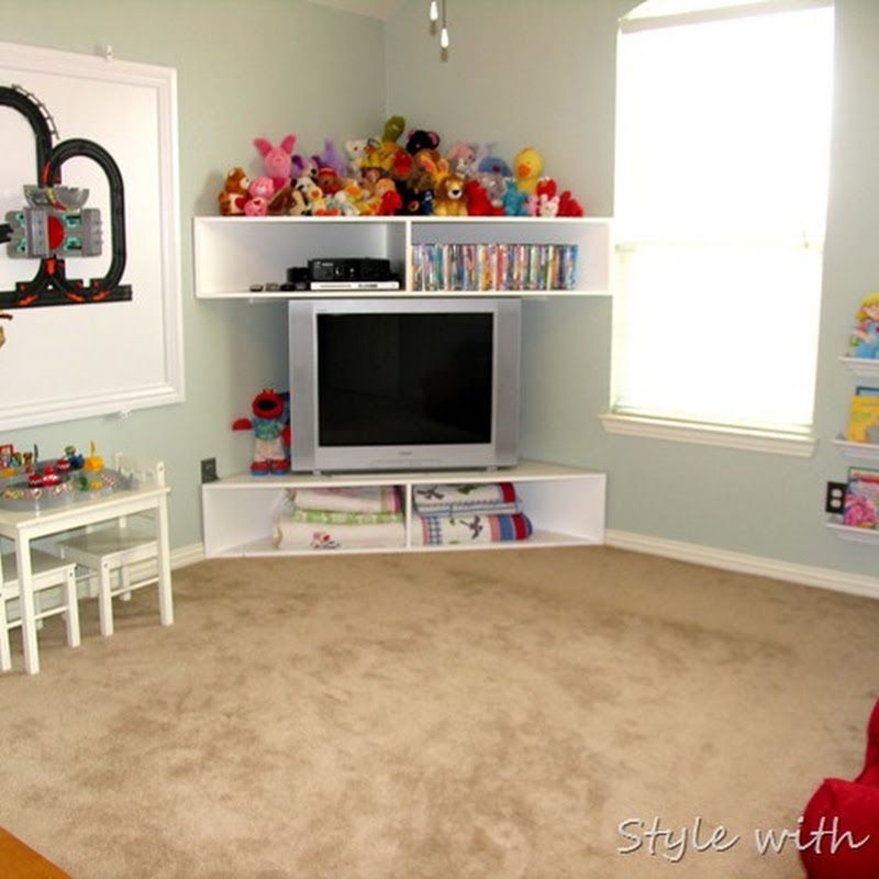 {style With Cents}: Creating An Inexpensive Playroom Pertaining To Playroom Tv Stands (View 11 of 15)