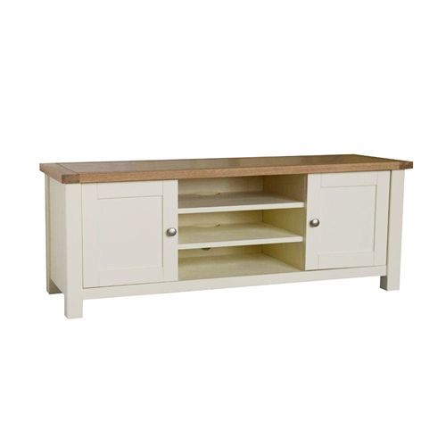 Sussex Painted Widescreen Tv Unit – Up To 60" (a268) With Intended For Cotswold Widescreen Tv Unit Stands (Photo 5 of 15)