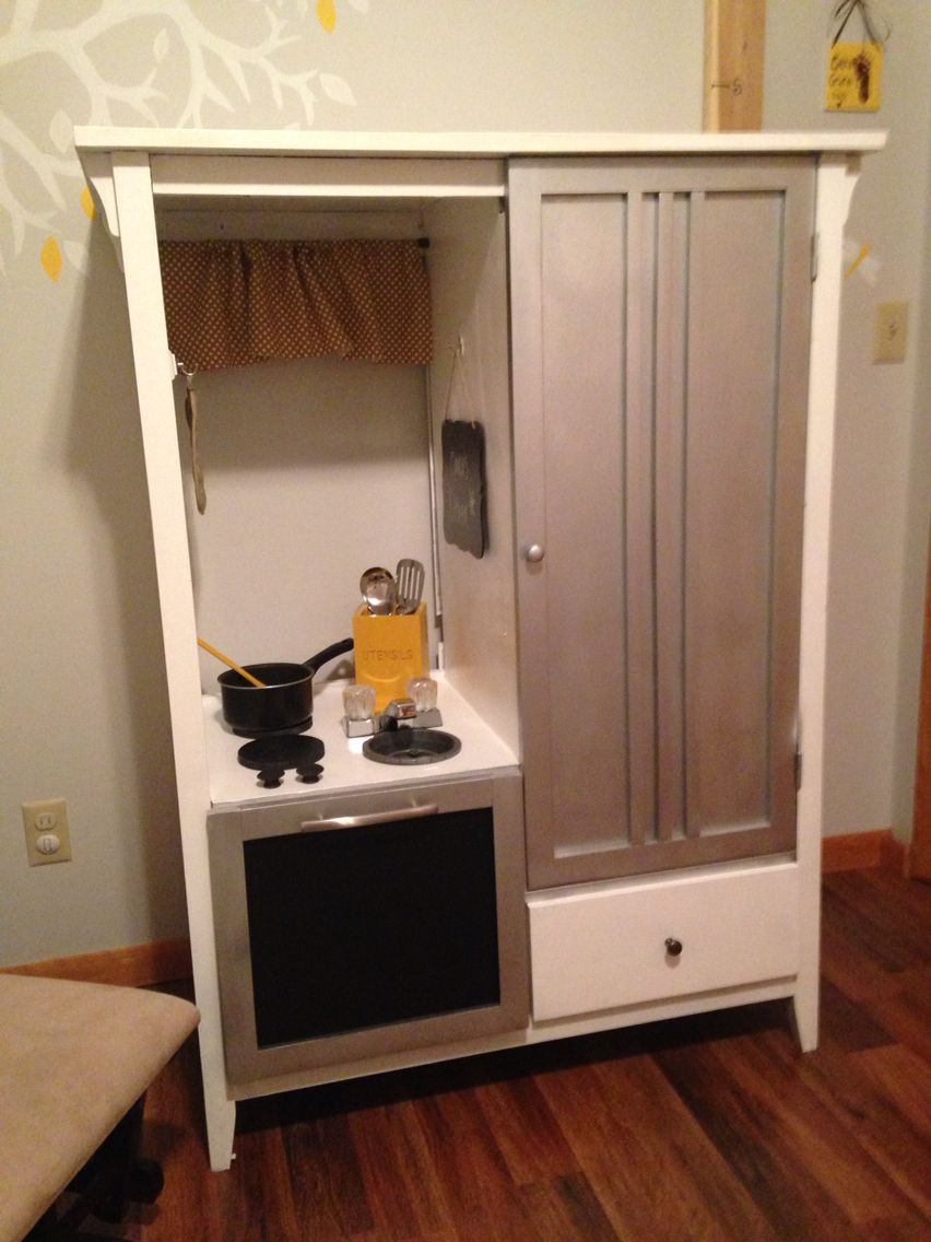 Take An Old Tv Stand And Turn It Into A Child Size Play In Playroom Tv Stands (View 12 of 15)