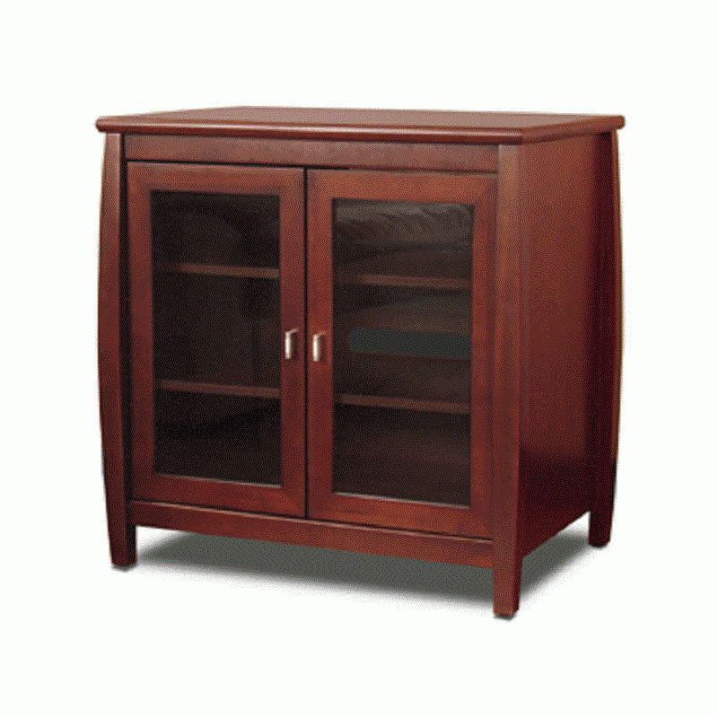 Tech Craft Veneto Series Rounded Wood Tv Stand For 24 32 Inside 24 Inch Tv Stands (Photo 3 of 7)