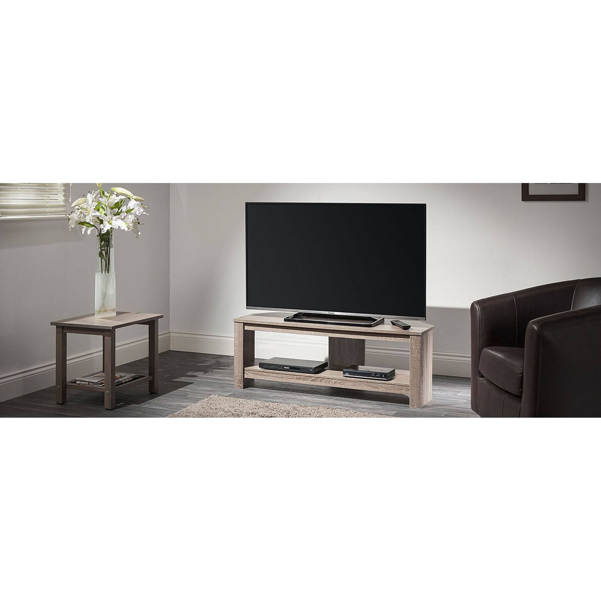 Tech Link Calibre Corner Tv Stand For Up To 55" | Hughes Within Spellman Tv Stands For Tvs Up To 55" (View 9 of 15)