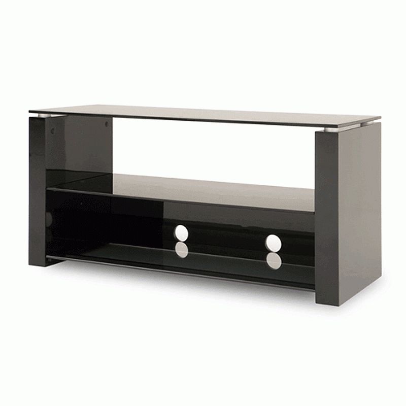 Techlink Bench Series High Gloss Black Tv Stand For Throughout High Gloss Tv Bench (View 15 of 15)