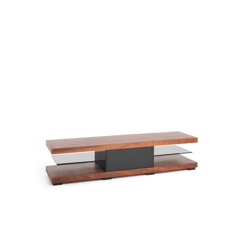 Techlink Echo Walnut With Black Glass Tv Stand (xl Ec150w) Within Techlink Tv Stands Sale (View 11 of 15)