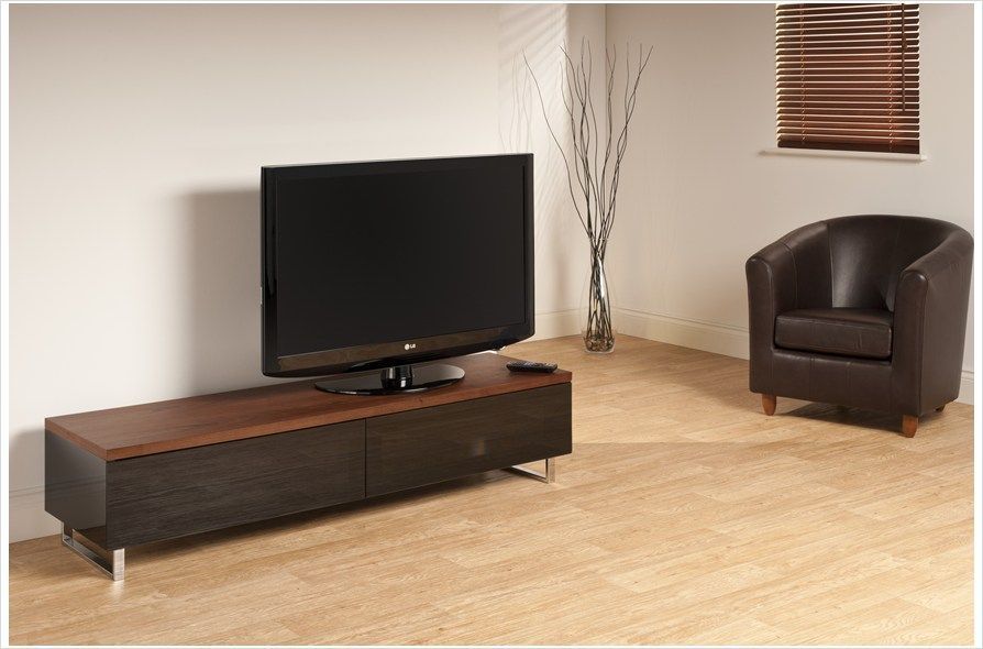 Techlink Panorama 63" Wide Low Profile Tv Stand | The Inside Modern Low Tv Stands (View 11 of 15)